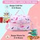 VASCHY Lunch Box Bag Kids, Insulated Two Compartments Cooler Bags for Boys Girls w Shoulder Strap for School,Daycare,Kindergarten Dinos Pink