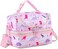 VASCHY Lunch Box Bag Kids, Insulated Two Compartments Cooler Bags for Boys Girls w Shoulder Strap for School,Daycare,Kindergarten Dinos Pink