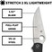 سكين جيب Spyderco Stretch 2 XL Signature خفيف الوزن بشفرة من فولاذ VG-10 بطول 3.43 بوصة ومقبض أسود من مادة FRN - حافة مركبة - C258PSBK