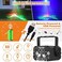 أضواء حفلات ديسكو دي جي تعمل بالبطارية من Enjoyedled - تأثير ضوء الليزر الشمالي، إضاءة ستروب RGB LED تعمل بالصوت مع جهاز تحكم عن بعد، مثالية لأعياد الميلاد والهالوين ونوادي الكاريوكي الداخلية.