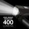 Energizer X400 Rechargeable Bike Light, IPX4 Water Resistant, Compact and Lightweight Design, Front Clip Light and Rear LED Light for Visibility