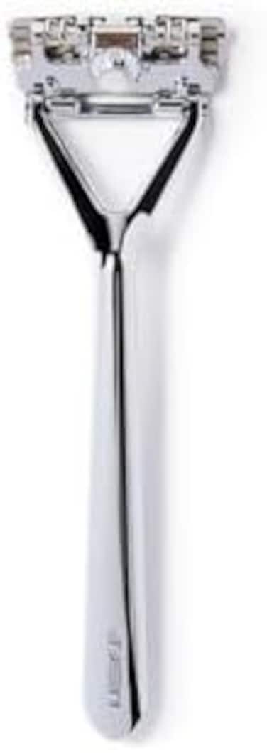 Leaf ShaveLeaf Razor, Chrome - Eco-Friendly Razor for WomenMen, Multi-Blade, Pivoting Head Razor with Stainless Steel Blades; Recommended for Body Shaving and Head Shaving