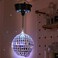 Tuanse 6RPM Rotating Disco Ball Mount Electric Motor with Lights 4 Colors for 6 8 12 Inch (Not Included2 Mode Christmas Party DJs Bands Pubs Weddings Night Clubs (Battery Style