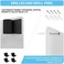 XYK 17.7" x 11.8" 2 Pack White Metal Magnetic Board - Magnet Bulletin Board to Display Magnetic Letters Numbers Animal, Poetry, Spice Jars, Notes, Photos, Suitable for Wall, Refrigerator, Cubicle