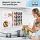 XYK 17.7" x 11.8" 2 Pack White Metal Magnetic Board - Magnet Bulletin Board to Display Magnetic Letters Numbers Animal, Poetry, Spice Jars, Notes, Photos, Suitable for Wall, Refrigerator, Cubicle