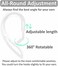 IiEXCEL 4 Pairs Anti Slip Kit Compatible with AirPods 3rd Gen, Silicone Sport Ear Hooks and 360&deg; Rotation Adjustable Length Outdoor Earhooks Grip Ear Tips Wing Buds Holder for New AirPod 3-4X1