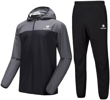 HOTSUIT Sauna Suit for Men Sweat Suits Gym Workout Exercise Sauna Jacket Pant Full Body