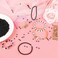 DECYOOL 1200Pcs 4mm Black Spacer Beads Round Smooth oose Ball Beads for Bracelet Jewelry Making Craft