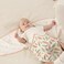 GLLQUEN BABY Swaddle Blankets for Baby Girls, 3-6 Months, Orange Pink FeatherWave Point, 3 Pack Wrap Set, Newborn Adjustable Swaddles Sleep Sack, (Medium/Large