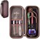ALKOO Stethoscope Case Compatible with 3M Littmann Classic III Monitoring/Lightweight II S.E/Cardiology IV Diagnostic/MDF Acoustica Stethoscopes, Extra Pocket for DoctorNurse Accessories (Chocolate