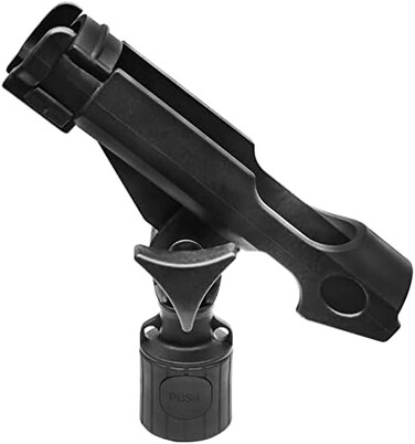 METER STAR New Upgrade 360 Degrees MiniPort Fishing Rod Holder with Mini Rod Holder,Rod Holder with Track Mounting Base Kit with Installation Accessories and Tools