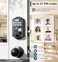 TEEHO TE002 Fingerprint Door Lock - Keyless Front Door Combination Lock with Keypad - Electronic Deadbolt Keyed Entry - Easy Installation - Matte Black