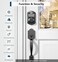 TEEHO TE002 Fingerprint Door Lock - Keyless Front Door Combination Lock with Keypad - Electronic Deadbolt Keyed Entry - Easy Installation - Matte Black