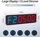ANJANK Gym Timer 15"Large LED Display Wall ClockGym Interval WorkoutCount DownUpStopwatchAdjustable Buzzer VolumeUpgraded RemoteDigital Timer for Fitness Home Garage Boxing Outdoor Sport