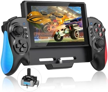 Gammeefy Switch Controller for Nintendo Switch/OLED, One-Piece Joypad Controller Replacement for nintendo switch Pro Controler, Switch Controllers Remote with Adjustable TURBO and Dual Motor Vibration