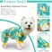 XPUDAC 4 Piece Dog Pajamas for Small Dogs Pjs Clothes Puppy Onesies Outfits for Doggie Christmas Shirts Sleeper for Pet Cats Jammies-L