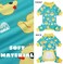 XPUDAC 4 Piece Dog Pajamas for Small Dogs Pjs Clothes Puppy Onesies Outfits for Doggie Christmas Shirts Sleeper for Pet Cats Jammies-L