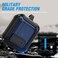Valkit Compatible Airpods 3rd Generation Case with Lock Clip, Carbon Fiber Hard Shell AirPods 3 Case Cover with Keychain for Men Women Cool Shockproof Protective Case for Air Pods 3rd Gen,Black/Blue