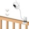AOZTSUN Baby monitor Mount Compatible with HelloBaby HB65/HB66/HB248,ANMEATE SM935E Baby Monitor Camera 15.7 inches Flexible Clip Clamp Mount Long Gooseneck Arm, Baby Monitors Holder Without Tools