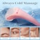 BAIMEI Ice Roller and Gua Sha Facial Tools, Ice Roller for face Reduces Puffiness Migraine Pain Relief-Pink
