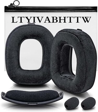 LTYIVABHTTW A50 Mod Kit Gen 4 - Ear Cushion Compatible with Astro Gaming A50 Wireless Headset Velvet - Headband/Microphone Foam/Ear Pads I Not Work with GEN 3