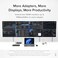 Plugable USB 3.0 or USB C to HDMI Adapter for Dual Monitors, Universal Video Graphics Adapter for Mac and Windows, Thunderbolt 3/4, USB 3.0 or USB-C, 1080p@60Hz