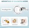 Neosmuk Steel Magnetic Hooks, 22 LbHeavy Duty Earth Magnets With Hook For Refrigerator, Extra Strong Cruise Hook For Hanging, Magnetic Hanger For Curtain, Grill (6, Silver