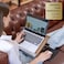 Vigo Wood Laptop Tray - Ergonomic Design with Cushioned Bottom and Mousepad Drawer - Adjustable Height for Comfortable Work Anywhere - Ideal for Home Office, Sofa, Bed (Walnut