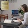 Vigo Wood Laptop Tray - Ergonomic Design with Cushioned Bottom and Mousepad Drawer - Adjustable Height for Comfortable Work Anywhere - Ideal for Home Office, Sofa, Bed (Walnut