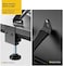 IMtKotW TV Safety Straps Furniture and TV Wall Anchors and Punch-Free Clamp Straps for Baby Proofing, VESA Mounting, Metal Connectors, Black
