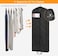 MISSLO 65" Gusseted Hanging Garment Bags for Travel Long Dress Cover Water Resistant Sturdy Fabric Dress Bags for Gowns Long Closet Clothes Protectors, Black