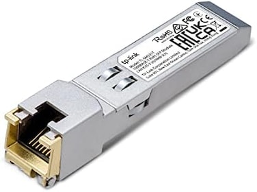 وحدة TP-Link TL-SM331T1000Base-T RJ45 SFP، جهاز إرسال واستقبال نحاسي SFP بسرعة 1.25 جيجابت/ثانية، محول SFP إلى إيثرنت، توصيل وتشغيل فوري، مدى يصل إلى 100 متر، غلاف معدني متين، توافق متعدد الاستخدامات