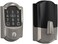 Schlage BE499WB CAM 619 Encode Plus WiFi Deadbolt Smart Lock with Apple Home Key, Keyless Entry Door Lock with Camelot Trim, Satin Nickel