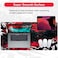 Canjoy Gaming Mouse Pad, Extended Mouse Pad 31.5x15.7inch XXL Large Big Computer Keyboard Mouse Mat Desk Pad with Non-Slip Base and Stitched Edge for Home Office Gaming Work (Black Red