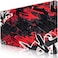 Canjoy Gaming Mouse Pad, Extended Mouse Pad 31.5x15.7inch XXL Large Big Computer Keyboard Mouse Mat Desk Pad with Non-Slip Base and Stitched Edge for Home Office Gaming Work (Black Red