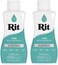 Craft County Rit Dye Multi-Purpose Liquid 8 OZ.Great for Clothing, Accessories, D&eacute;cor, and Much More2-Pack, Teal