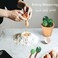 XDONEF XDONE Cactus Measuring Spoons Set in Pot Ceramic Baking Measuring Spoons Cup with Holder for Dry Wet Ingredients Cute Cactus Figurine Dishwasher Safe 1 Tbsp 1 TSP 1/2 TSP 1/4 TSP 1 Cup Unique G