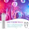 Civaner 4 Pieces LED Strobe Baton Light Led Bottle Service Light Bright Rechargeable LED Light Champagne Bottle Handheld Light Topper for Nightclub Wedding Party Concert Event Outdoor (Silver