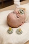 BIBS PacifiersNatural Rubber Baby PacifierSet of 2 BPA-Free SoothersMade in DenmarkBlackSize 0-6 Months