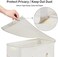 Chrislley 60L Slim Laundry Hamper with Lid Narrow Laundry Basket with Handle Upgrade Foldable Dirty Clothes Hamper Portable Skinny Hamper Organizer Storage Bins (25.6 inches,beige
