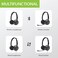 Avantree Alto Clair 2 - Multifunctional Bluetooth HeadphonesDetachable Noise-Filtering Mic with WiredWireless Headset Modes, Dual Link Connectivity for PC, ComputerPhone, Clear Calls Anywhere