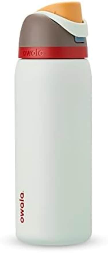 Owala FreeSip Insulated Stainless Steel Water Bottle with Straw, BPA-Free Sports Water Bottle, Great for Travel, 32 Oz, Boneyard