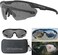 HTS HUNTERSKY HUNTERSKY HTS S59 Anti-fog Military Ballistic polarized Shooting sunglasses Men