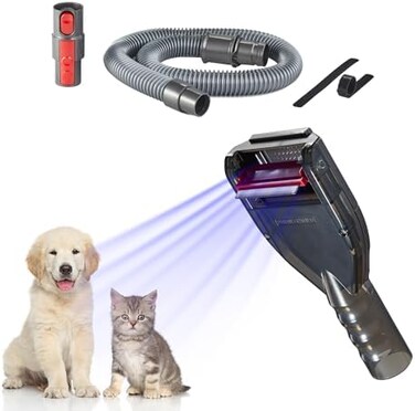 Defurry Pet Grooming Brush Hair Deshedding Tool for DogsCats Professional Shedding Fur Remover Comb as Vacuum Cleaner Attachment Kit for Dyson V15 V12 V11 V10 V8 V7 V6