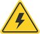 Haobase 10 Pcs Danger Symbol Electrical Hazard Warning Safety Sign Sticker - 5 cm x 4.2 cm - Self Adhesive Vinyl