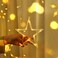 XINXIANLIAN 138 LED Ramadan Lights Solar Moon Star Lights Ramadan Decorations String Light Outdoor Waterproof Solar Powered Curtain Lights with 8 Modes Ramadan Hanging Decor for Patio (Warm White