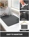 AMOAMI-Coffee Mat Hide Stain Rubber Backed Absorbent Dish Drying Mat for Kitchen Counter-Coffee Bar Accessories Fit Under Coffee Maker Coffee Machine Coffee Pot Espresso Machine Dish Rack