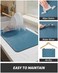 AMOAMI-Coffee Mat 16&ldquo;x24" Hide Stain Rubber Backed Absorbent Dish Drying Mat for Kitchen Counter-Coffee Bar Accessories Fit Under Coffee Maker Coffee Machine Coffee Pot Espresso Machine Dish Rack，BLUE