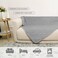 fuguitex Waterproof Dog Blanket Bed Cover Dog Crystal Velvet Moroccan Fuzzy Cozy Plush Pet Blanket Throw Blanket for Couch Sofa(30 * 70 inch, Light GreyGrey