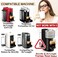Sesama Reusable Coffee Pods Adapter Stainless Steel Converter Holder Compatible with Nespresso Vertuo ENV135 GCA1 Machine Brewing Espresso Original line Coffee Flavor, Sliver
